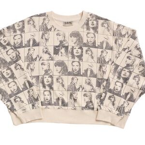 Taylor Swift Eras Tour Cropped Sweatshirt Sz XL